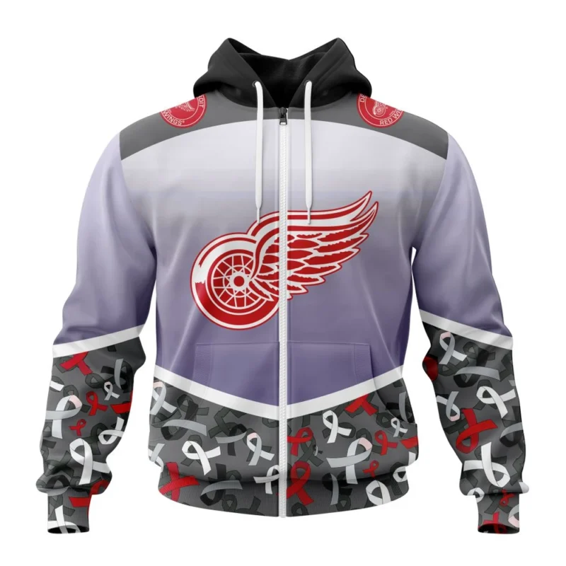 NHL Detroit Red Wings, Specialized Sport Fights Again All Cancer ,QTNHL 080524B3364