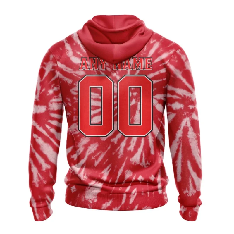 NHL Personalized Name And Number, Detroit Red Wings Special Retro Vintage Tie Dye,QTNHL Personalized Name And Number,080524B337