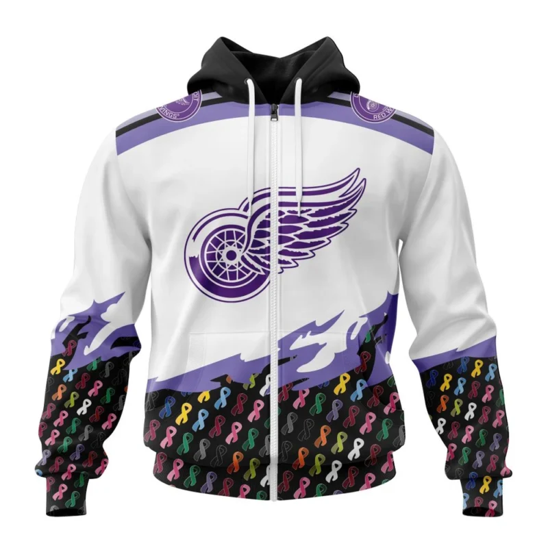 NHL Detroit Red Wings, Specialized Kits In October We Stand Together We Can Beat Cancer,QTNHL 080524B3422