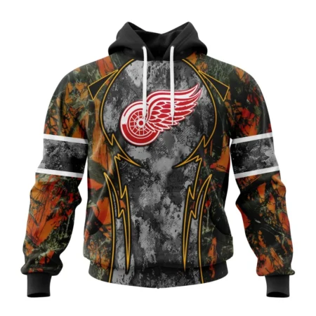 NHL Detroit Red Wings, Specialized Design Wih Camo Concepts For Hungting In Forest,QTNHL080524A3655