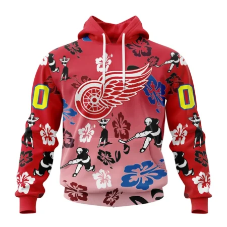 NHL Detroit Red Wings X Hawaii Specialized Design For Hawaiia ,QTNHL080524A3773