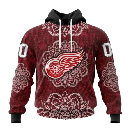 NHL Detroit Red Wings, Specialized Mandala Style,QTNHL080524A4058