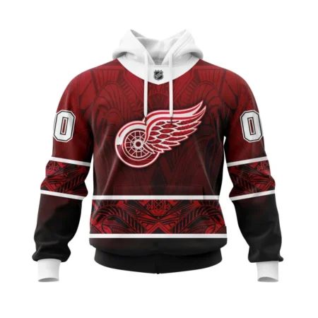 Detroit Red Wings, Specialized Native With Samoa Culture ,QTNHL080524A409