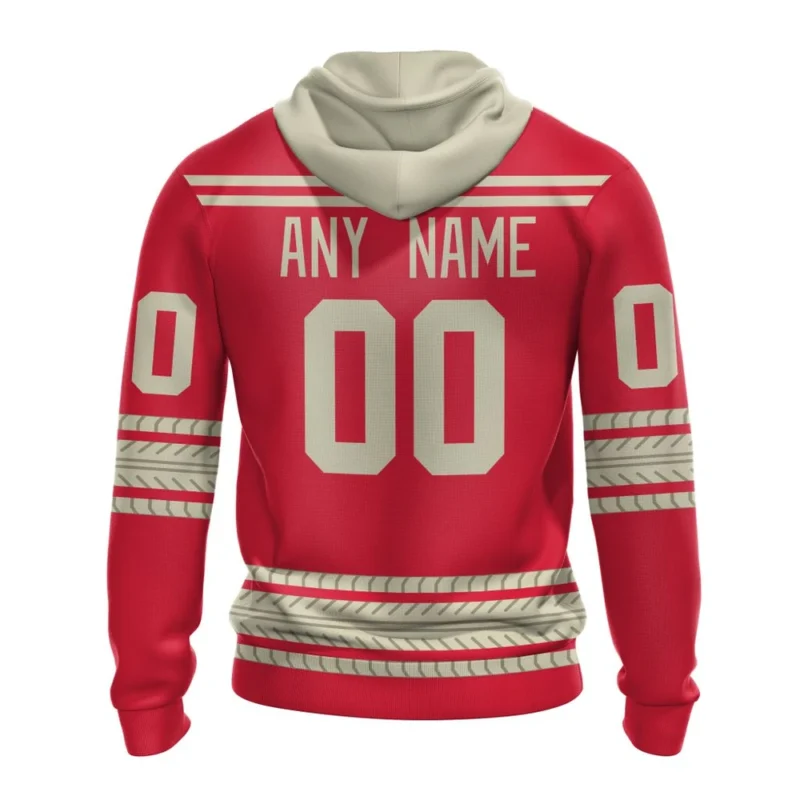 NHL Personalized Name And Number, Detroit Red Wings Special Two-Tone Design,QTNHL Personalized Name And Number,080524B463