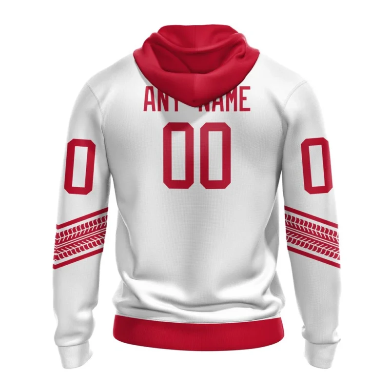 NHL Personalized Name And Number, Detroit Red Wings Special Whiteout Design,QTNHL Personalized Name And Number,080524B573