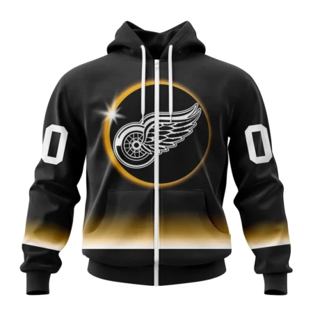 NHL Personalized Name And Number, Detroit Red Wings Special Eclipse Design,QTNHL Personalized Name And Number,080524B637