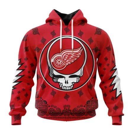 NHL Detroit Red Wings Special Grateful Dead Design,QTNHL080524A65