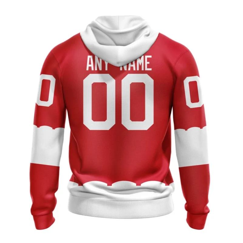 NHL Personalized Name And Number, Detroit Red Wings Personalized Heritage Design,QTNHL Personalized Name And Number,080524B668