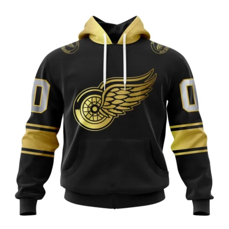 NHL Detroit Red Wings Special Black And Gold Design,QTNHL080524A777