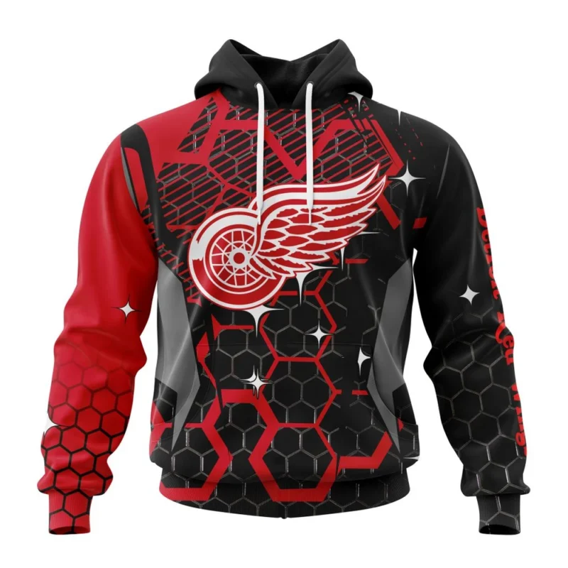 NHL Detroit Red Wings, Specialized Design With Motocross Syle ,QTNHL080524A78