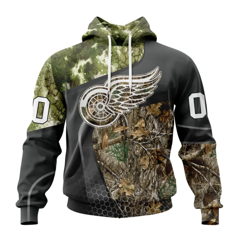 NHL Detroit Red Wings Special Hunting Camo Design,QTNHL080524A85