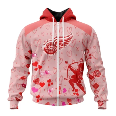 NHL Personalized Name And Number, Detroit Red Wings Special Gift For Valentines Day,QTNHL Personalized Name And Number,080524B970