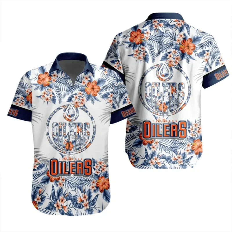 Edmonton Oilers  Tropical Style National Hockey League Hawaiian Shirt All Over Prints QTHWS310724A28