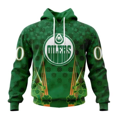 NHL Edmonton Oilers Special Design For St. Patrick' Day,QTNHL080524A1155