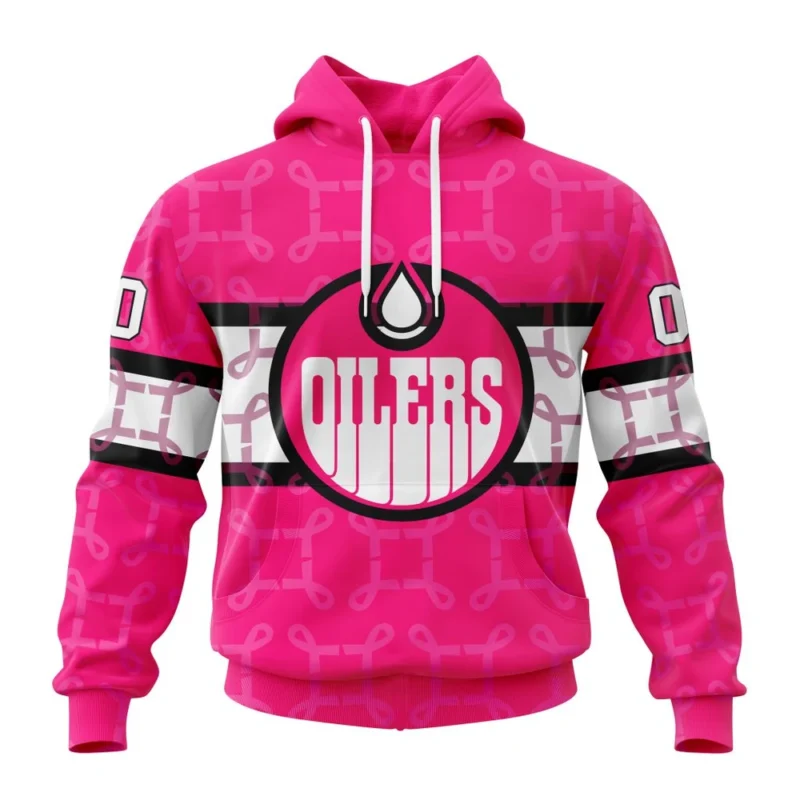 NHL Edmonton Oilers, Specialized Design I Pink I Can, In October We Wear Pink Breast Cancer,QTNHL080524A13