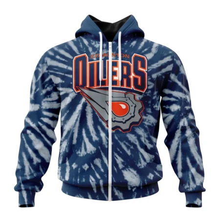 NHL Personalized Name And Number, Edmonton Oilers Special Retro Vintage Tie Dye,QTNHL Personalized Name And Number,080524B134