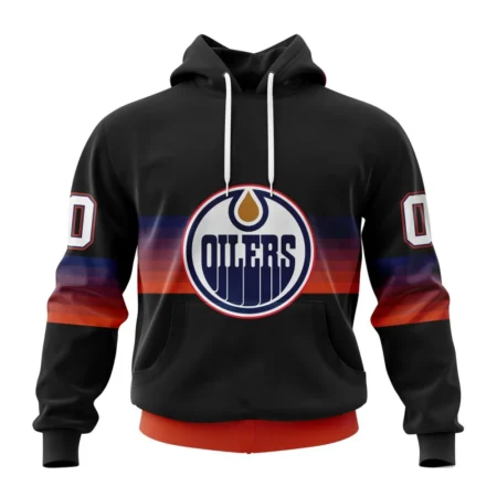 NHL Edmonton Oilers Special Black And Gradient Design,QTNHL080524A1412