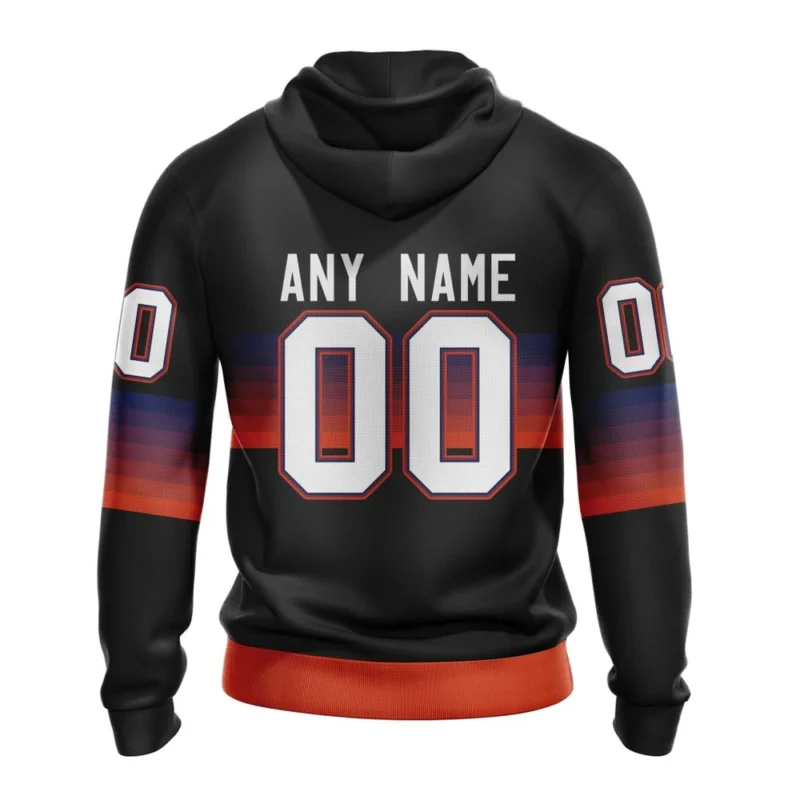 NHL Personalized Name And Number, Edmonton Oilers Special Black And Gradient Design,QTNHL Personalized Name And Number,080524B1412