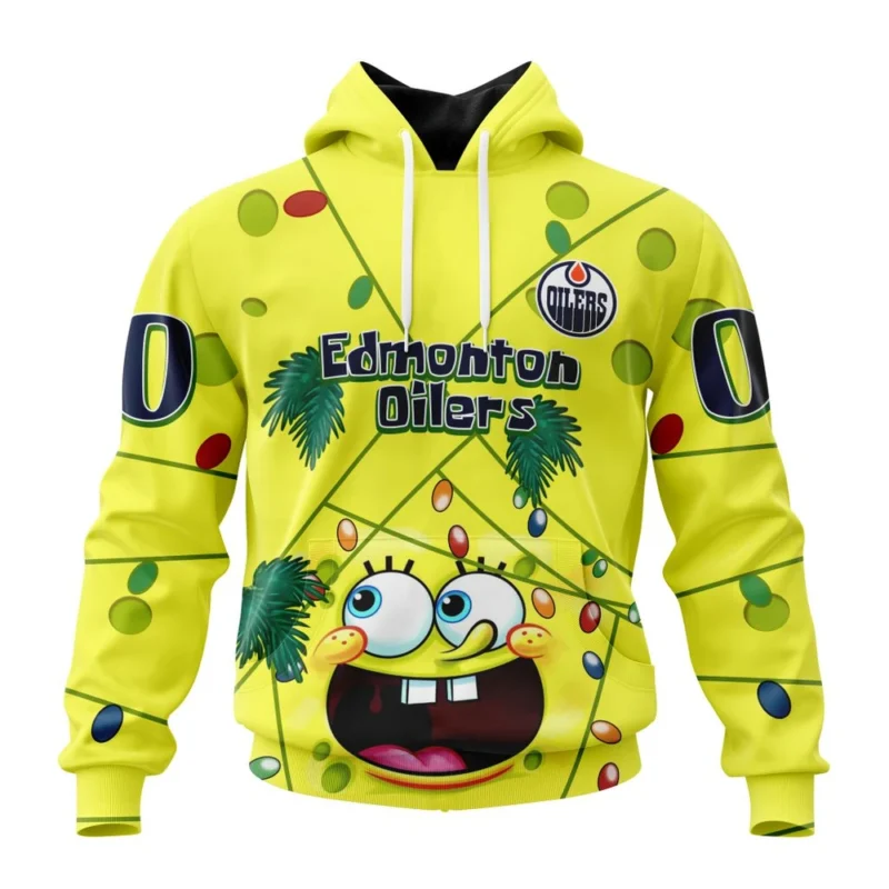 Edmonton Oilers Specialized Jersey With Spongebob ,QTNHL080524A149