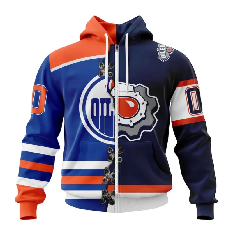 NHL Personalized Name And Number, Edmonton Oilers Special Home Mix Reverse Retro Personalized Kits,QTNHL Personalized Name And Number,080524B168