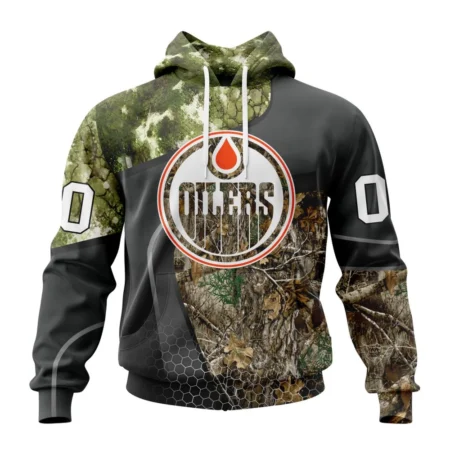 NHL Edmonton Oilers Special Hunting Camo Design,QTNHL080524A180