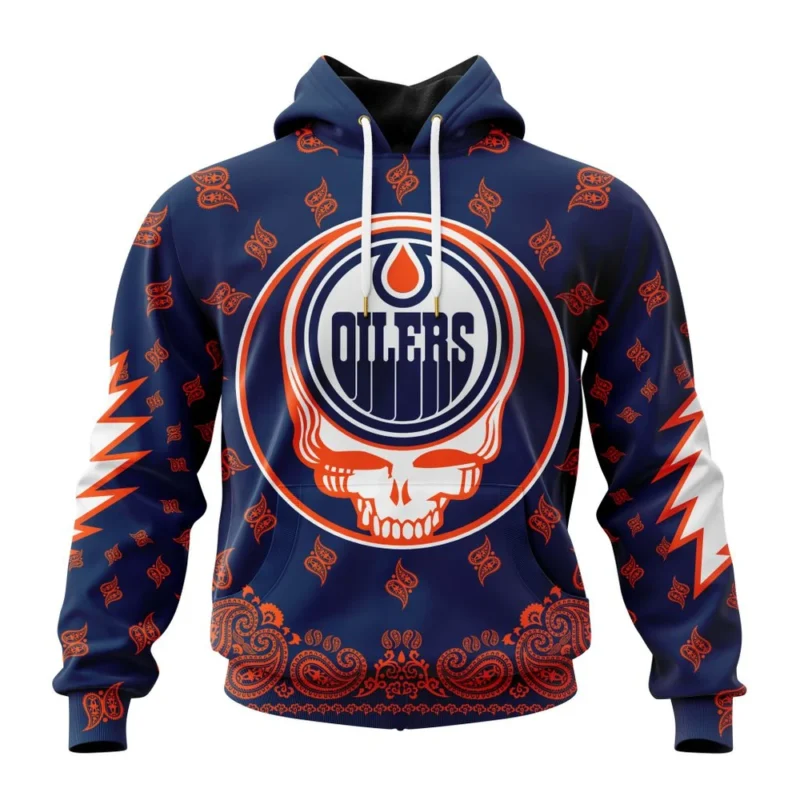 NHL Edmonton Oilers Special Grateful Dead Design,QTNHL080524A1914