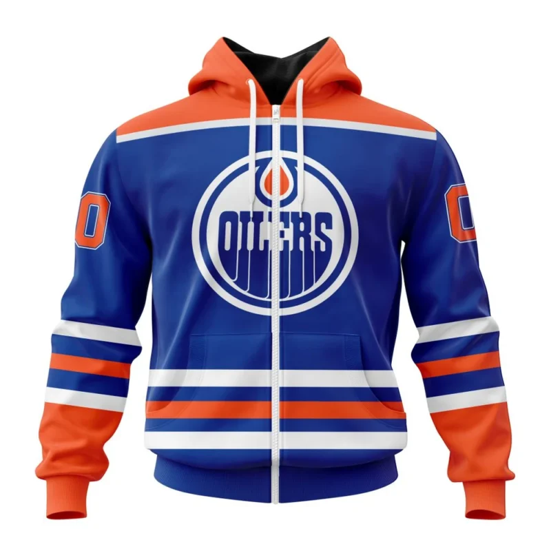 NHL Personalized Name And Number, Edmonton Oilers  Royal Blue Home,QTNHL Personalized Name And Number,080524B208