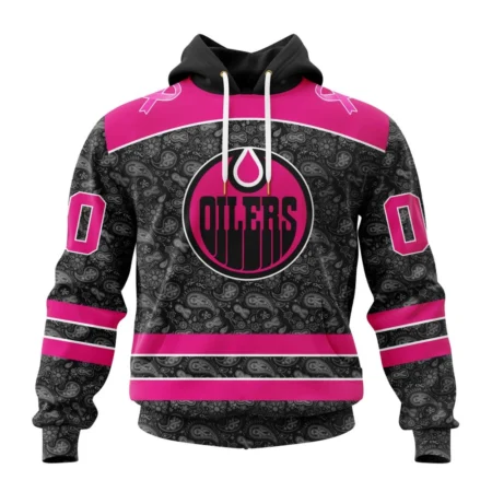 NHL Edmonton Oilers Special Pink In The Rink Fight Breast Cancer,QTNHL080524A2087