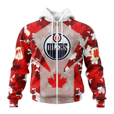 Edmonton Oilers, Special Concept For Canada Day,QTNHL Personalized Name And Number,080524B2137