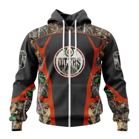 NHL Personalized Name And Number, Edmonton Oilers Special Camo Hunting Design ,QTNHL Personalized Name And Number,080524B2213