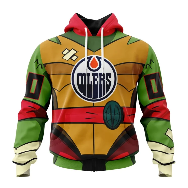 NHL Edmonton Oilers Special Teenage Mutant Ninja Turtles Design,QTNHL080524A2274