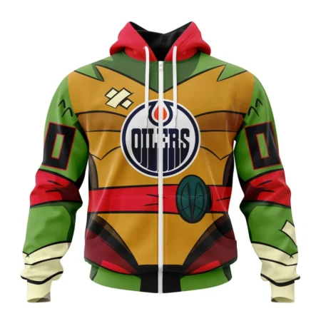 NHL Personalized Name And Number, Edmonton Oilers Special Teenage Mutant Ninja Turtles Design,QTNHL Personalized Name And Number,080524B2274