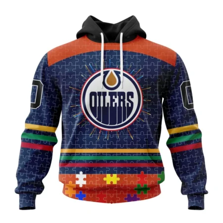 NHL Edmonton Oilers, Specialized Fearless Aganst Autism ,QTNHL080524A2526