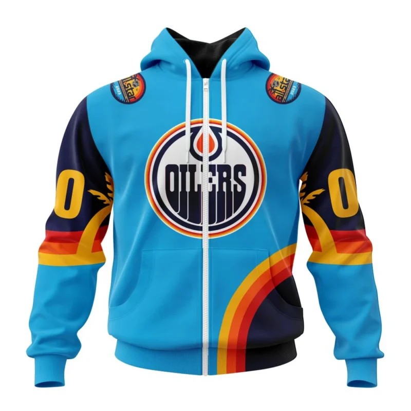 NHL Personalized Name And Number, Edmonton Oilers Special All-Star Game Design With Atlantic Ocean,QTNHL Personalized Name And Number,080524B2569