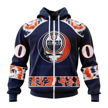 NHL Personalized Name And Number, Edmonton Oilers Special Grateful Dead Design,QTNHL Personalized Name And Number,080524B260