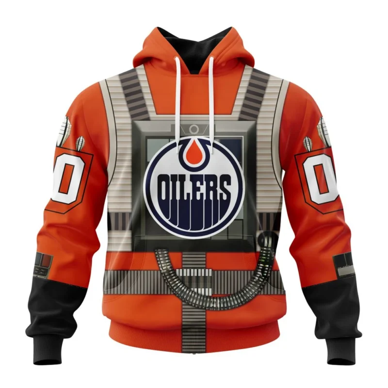 NHL Edmonton Oilers Star Wars Rebel Pilot Design,QTNHL080524A279