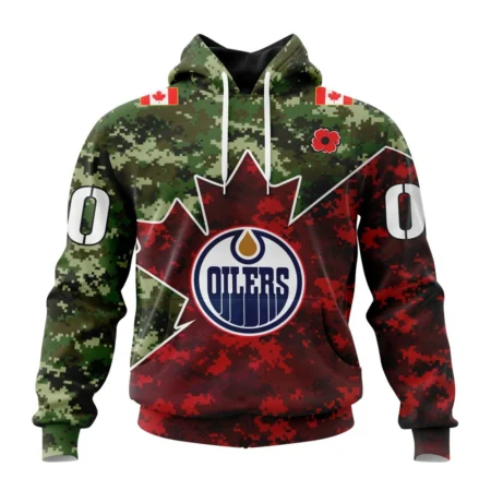 NHL Edmonton Oilers Special Design For Remembrance Day,QTNHL080524A306