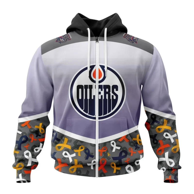 NHL Edmonton Oilers, Specialized Sport Fights Again All Cancer ,QTNHL 080524B3362