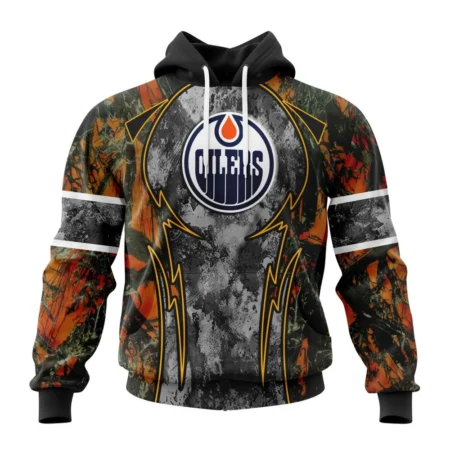 NHL Edmonton Oilers, Specialized Design Wih Camo Concepts For Hungting In Forest,QTNHL080524A3654