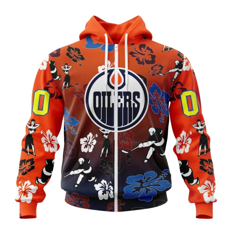 NHL Edmonton Oilers X Hawaii Specialized Design For Hawaiia ,QTNHL 080524B3783