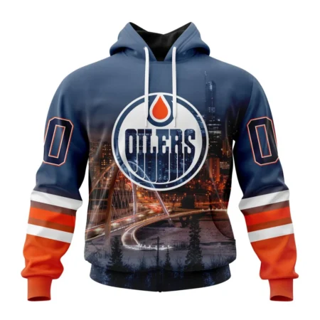 NHL Edmonton Oilers Special Design With Walterdale Bridge,QTNHL080524A4083