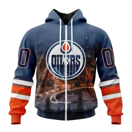 NHL Edmonton Oilers Special Design With Walterdale Bridge,QTNHL 080524B4083