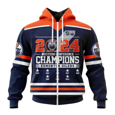 NHL Personalized Name And Number, Edmonton Oilers  Western Conference Champions,QTNHL Personalized Name And Number,080524B545