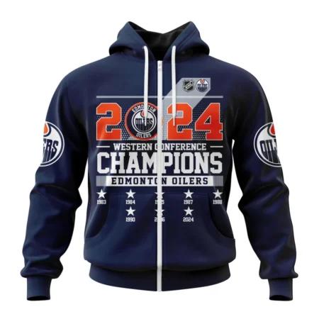 NHL Personalized Name And Number, Edmonton Oilers  Western Conference Champions,QTNHL Personalized Name And Number,080524B546