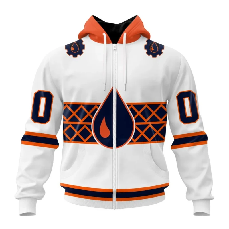 NHL Personalized Name And Number, Edmonton Oilers Special Whiteout Design,QTNHL Personalized Name And Number,080524B571