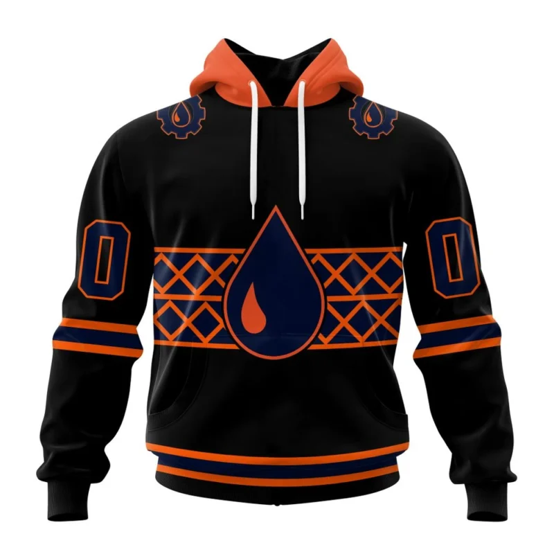 NHL Edmonton Oilers Special Blackout Design,QTNHL080524A603