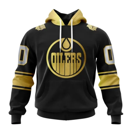 NHL Edmonton Oilers Special Black And Gold Design,QTNHL080524A775