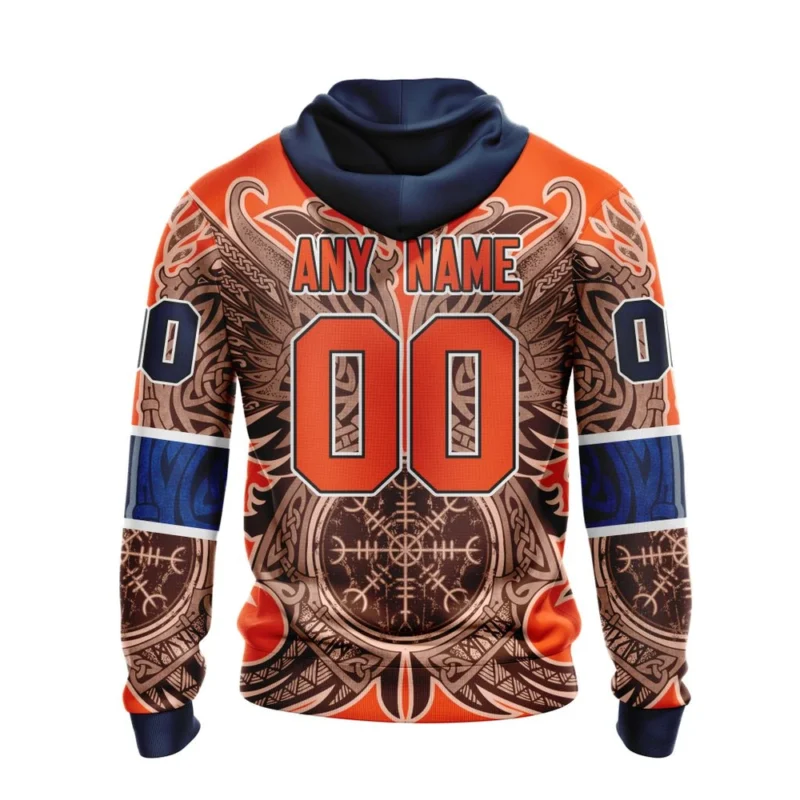 Edmonton Oilers , Specialized Norse Viking Symbols,QTNHL Personalized Name And Number,080524B82