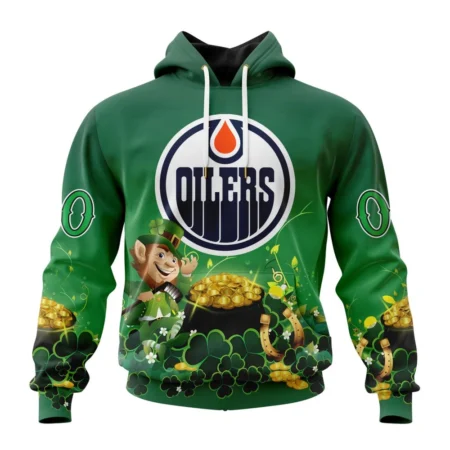 NHL Edmonton Oilers Special Design For St. Patrick' Day,QTNHL080524A905