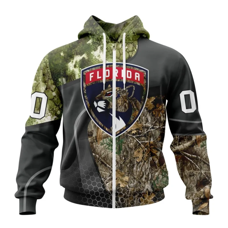 NHL Personalized Name And Number, Florida Panthers Special Hunting Camo Design,QTNHL Personalized Name And Number,080524B1317